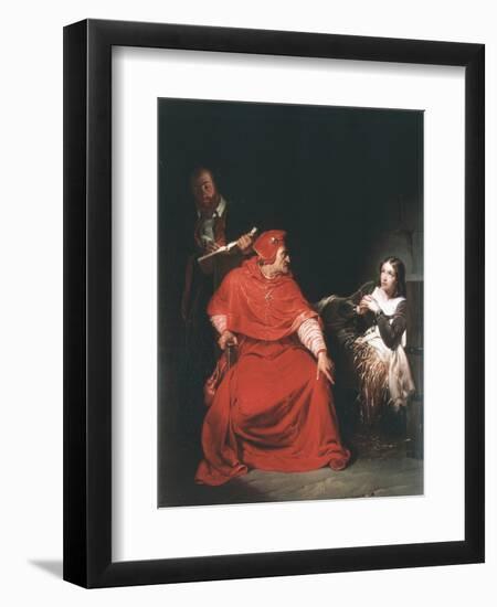 Joan of Arc in Prison, 1825-Paul Delaroche-Framed Giclee Print