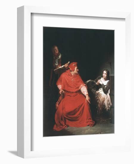 Joan of Arc in Prison, 1825-Paul Delaroche-Framed Giclee Print