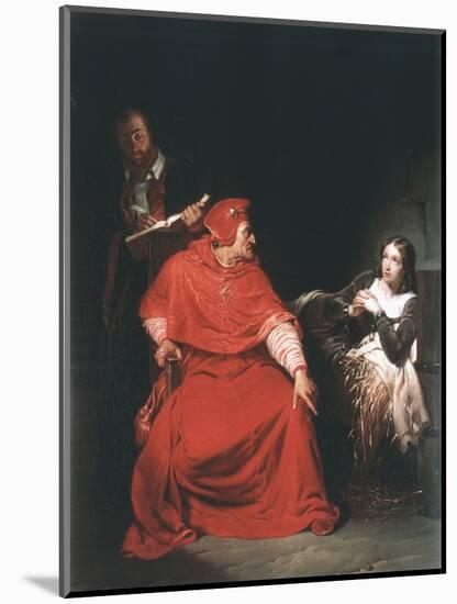 Joan of Arc in Prison, 1825-Paul Delaroche-Mounted Giclee Print