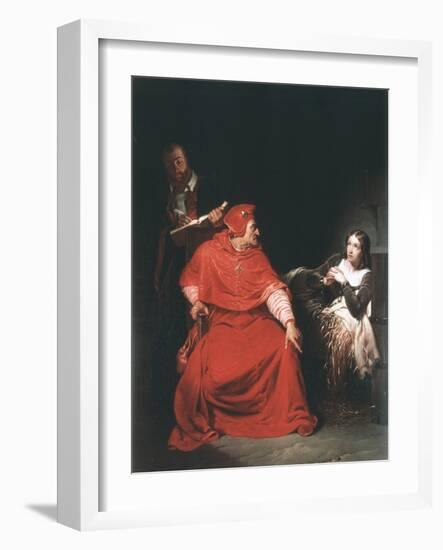 Joan of Arc in Prison, 1825-Paul Delaroche-Framed Giclee Print