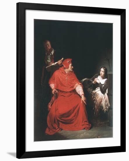 Joan of Arc in Prison, 1825-Paul Delaroche-Framed Giclee Print