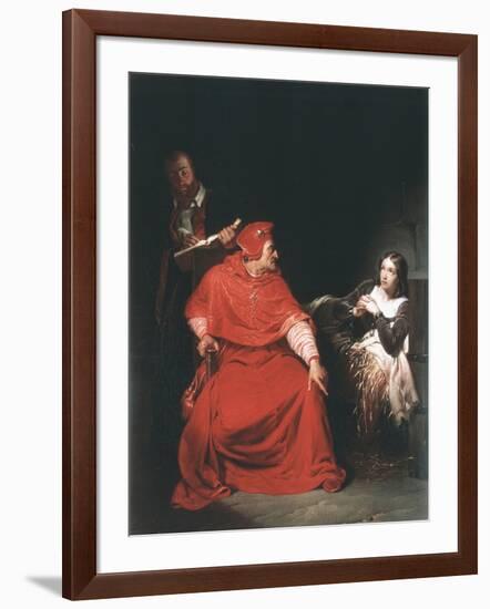 Joan of Arc in Prison, 1825-Paul Delaroche-Framed Giclee Print