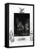 Joan of Arc in Prison Engraving from Shakespeare's Henry VI, Part I, Act V-null-Framed Stretched Canvas