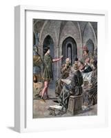 Joan of Arc Interrogated-Frederic Lix-Framed Giclee Print