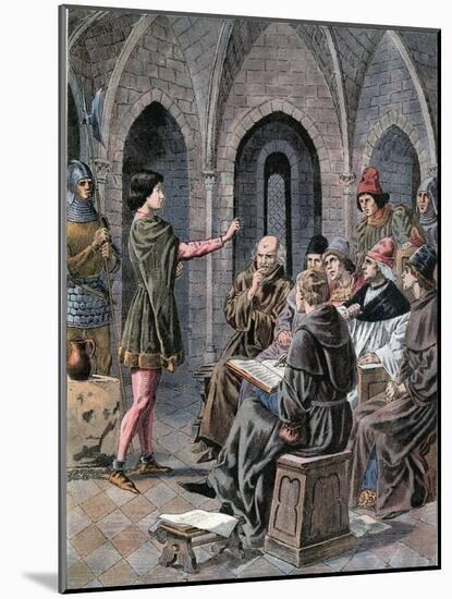 Joan of Arc Interrogated-Frederic Lix-Mounted Giclee Print