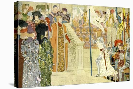 Joan of Arc is received by Charles VII of France-Louis Maurice Boutet De Monvel-Stretched Canvas