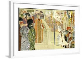 Joan of Arc is received by Charles VII of France-Louis Maurice Boutet De Monvel-Framed Giclee Print