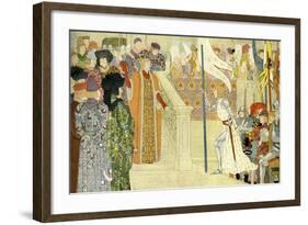 Joan of Arc is received by Charles VII of France-Louis Maurice Boutet De Monvel-Framed Giclee Print