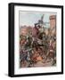 Joan of Arc is taken prisoner on May 23rd 1430 and is handed over to the English at Compiegne-Frederic Lix-Framed Giclee Print