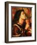 Joan of Arc Kissing the Sword of Deliverance, 1863-Dante Gabriel Rossetti-Framed Premium Giclee Print