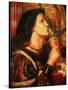 Joan of Arc Kissing the Sword of Deliverance, 1863-Dante Gabriel Rossetti-Stretched Canvas