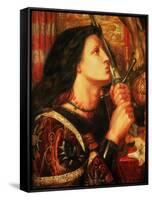 Joan of Arc Kissing the Sword of Deliverance, 1863-Dante Gabriel Rossetti-Framed Stretched Canvas