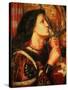 Joan of Arc Kissing the Sword of Deliverance, 1863-Dante Gabriel Rossetti-Stretched Canvas