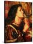 Joan of Arc Kissing the Sword of Deliverance, 1863-Dante Gabriel Rossetti-Stretched Canvas