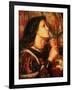 Joan of Arc Kissing the Sword of Deliverance, 1863-Dante Gabriel Rossetti-Framed Giclee Print