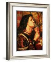 Joan of Arc Kissing the Sword of Deliverance, 1863-Dante Gabriel Rossetti-Framed Giclee Print