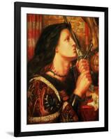 Joan of Arc Kissing the Sword of Deliverance, 1863-Dante Gabriel Rossetti-Framed Giclee Print