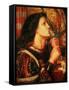 Joan of Arc Kissing the Sword of Deliverance, 1863-Dante Gabriel Rossetti-Framed Stretched Canvas