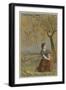 Joan of Arc Listening to Voices-null-Framed Giclee Print