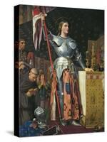Joan of Arc on Coronation of Charles Vii in the Cathedral of Reims-Jean-Auguste-Dominique Ingres-Stretched Canvas