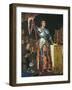 Joan of Arc on Coronation of Charles Vii in the Cathedral of Reims-Jean-Auguste-Dominique Ingres-Framed Art Print