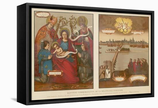 Joan of Arc Portrayed-null-Framed Stretched Canvas