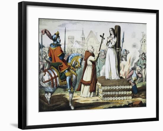 Joan of Arc's Death Made in Wissembourg in Alsace, France-null-Framed Giclee Print