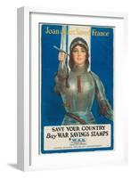 "Joan of Arc Saved France: Save Your Country, Buy War Savings Stamps", 1918-William Haskell Coffin-Framed Giclee Print