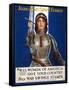 Joan of Arc Saved France - Women of America, Save Your Country, 1918-Haskell Coffin-Framed Stretched Canvas