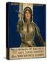 Joan of Arc Saved France, Women of America Save Your Country, WWI Poster-William Haskell Coffin-Stretched Canvas
