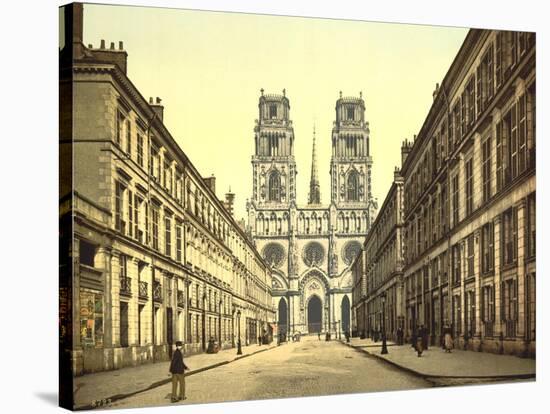 Joan of Arc Street, Orléans, France, C.1890-C.1900-null-Stretched Canvas