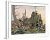 Joan of Arc surveys French casualties-Louis Maurice Boutet De Monvel-Framed Giclee Print