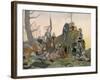 Joan of Arc surveys French casualties-Louis Maurice Boutet De Monvel-Framed Giclee Print