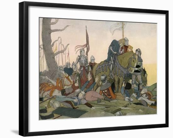 Joan of Arc surveys French casualties-Louis Maurice Boutet De Monvel-Framed Giclee Print