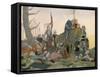 Joan of Arc surveys French casualties-Louis Maurice Boutet De Monvel-Framed Stretched Canvas