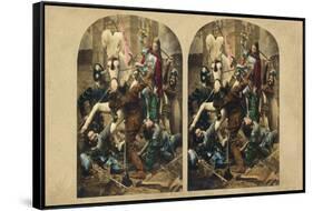 Joan of Arc Taken Prisoner-null-Framed Stretched Canvas