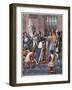 Joan of Arc takes part in the coronation ceremony of Charles VII in Reims on July 17th 1429-Frederic Lix-Framed Giclee Print