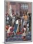 Joan of Arc takes part in the coronation ceremony of Charles VII in Reims on July 17th 1429-Frederic Lix-Mounted Giclee Print