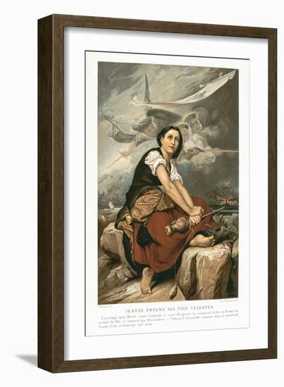 Joan of Arc, the Maid of Orleans, 15th Century French Patriot and Martyr, Mid 19th Century-Francois Leon Benouville-Framed Giclee Print