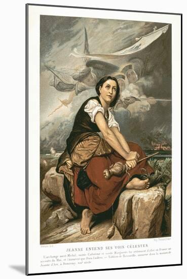 Joan of Arc, the Maid of Orleans, 15th Century French Patriot and Martyr, Mid 19th Century-Francois Leon Benouville-Mounted Giclee Print