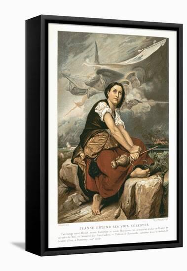 Joan of Arc, the Maid of Orleans, 15th Century French Patriot and Martyr, Mid 19th Century-Francois Leon Benouville-Framed Stretched Canvas