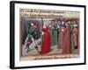 Joan of Arc Tied to the Stake - 15Th Cent. Illumination-null-Framed Giclee Print