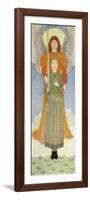 Joan of Arc with angel-Louis Maurice Boutet De Monvel-Framed Giclee Print