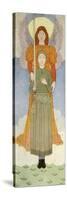 Joan of Arc with angel-Louis Maurice Boutet De Monvel-Stretched Canvas