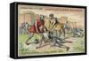 Joan of Arc Wounded before the Walls of Paris-null-Framed Stretched Canvas