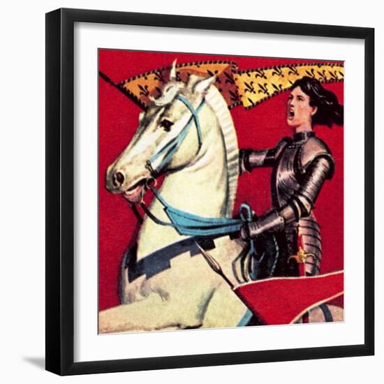 Joan of Arc-English School-Framed Giclee Print