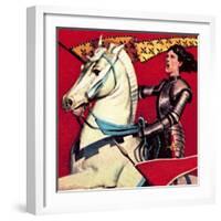 Joan of Arc-English School-Framed Giclee Print