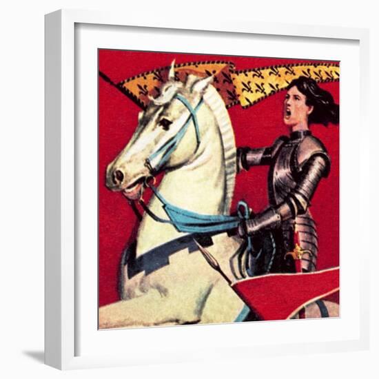 Joan of Arc-English School-Framed Giclee Print