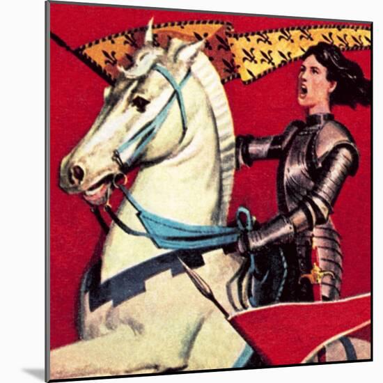 Joan of Arc-English School-Mounted Giclee Print