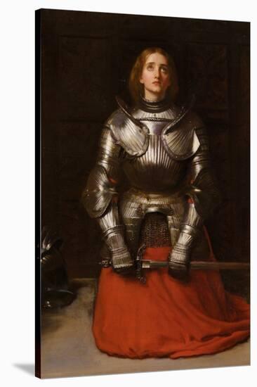 Joan of Arc-John Everett Millais-Stretched Canvas